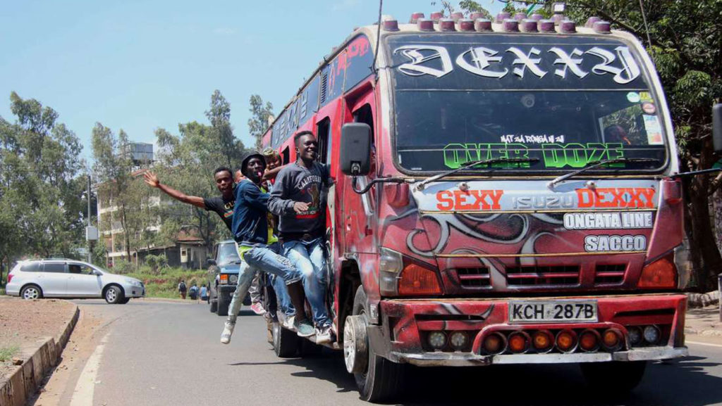 Picture of a Matatu by Business Daily