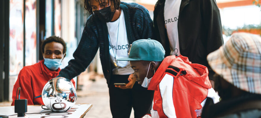 Worldcoin promotional picture from KEnya