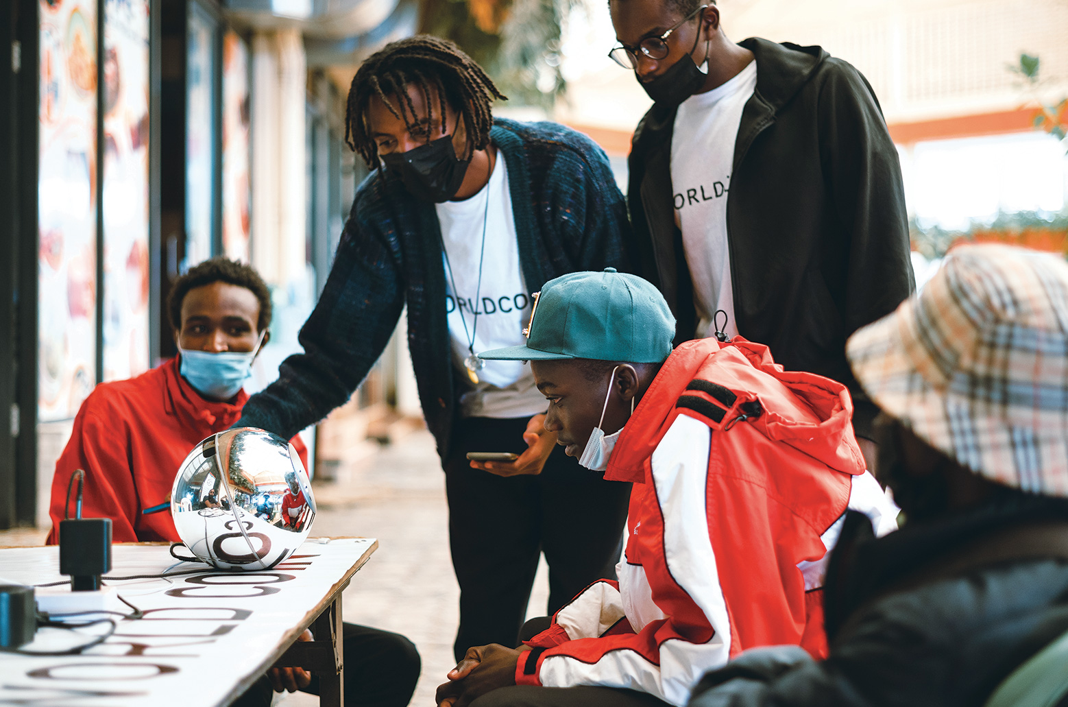 Worldcoin promotional picture from KEnya